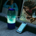 2*3W LED Лампа Колона USB + TF Слот Синя