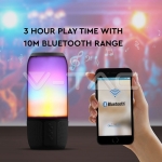 2*3W LED Лампа Колона USB + TF Слот Черна