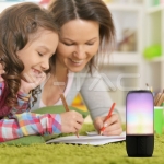 2*3W LED Лампа Колона USB + TF Слот Черна