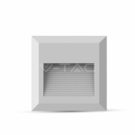 2W LED Осветление за Стъпала Бяло Тяло Квадрат Топло Бяла Светлина