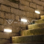 3W LED Осветление за Стъпала Бяло Тяло Топло Бяла Светлина
