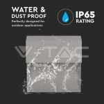 3W LED Осветление за Стъпала Сиво Тяло Квадрат Топло Бяла Светлина