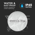 3W LED Осветление за Стъпала Бяло Тяло Кръг Топло Бяла Светлина