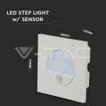 3W LED Луна Сензор Неутрално Бяла Светлина