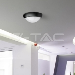 12W LED Овално Тяло Външен Монтаж Черно Тяло IP66 Бяла Светлина