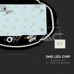 12W LED Овално Тяло Външен Монтаж Черно Тяло IP54 Топло Бяла Светлина