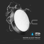 12W LED Кръгло Тяло Външен Монтаж Сензор черно Тяло Топло Бяла Светлина