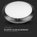 12W LED Кръгло Тяло Външен Монтаж Сензор черно Тяло Топло Бяла Светлина