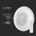 48W LED Плафон С Дистанционно 3в 1 Димиращ Кристал