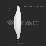 48W LED Плафон С Дистанционно 3в 1 Димиращ Кристал