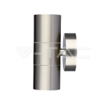 Фасадно Тяло за Стена GU10 Сатен Никел Две Посоки IP44