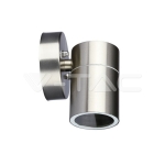 Фасадно Тяло за Стена GU10 Сатен Никел Една Посока IP44