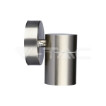 Фасадно Тяло за Стена GU10 Сатен Никел Една Посока IP44