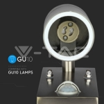 Фасадно Тяло за Стена GU10 Сензор Сатен Никел Една Посока IP44