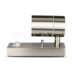 Фасадно Тяло за Стена GU10 Сензор Сатен Никел Една Посока IP44