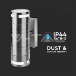 Фасадно Тяло за Стена GU10 Сатен Никел Две Посоки IP44