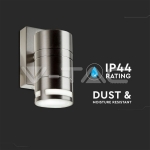 Фасадно Тяло за Стена GU10 Сатен Никел Една Посока IP44