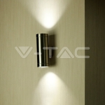 Фасадно Тяло за Стена GU10 Сатен Никел Две Посоки IP44