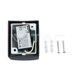 Фасадно Тяло за Стена GU10 Алуминий Кръг Черно Една Посока IP44