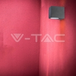 Фасадно Тяло за Стена GU10 Алуминий Квадрат Черно Една Посока IP44