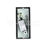 Фасадно Тяло за Стена GU10 Алуминий Квадрат Черно Две Посоки IP44