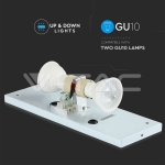 Фасаден Аплик GU10 Сатен Никел 2W IP44