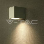 Фасадно Тяло за Стена GU10 Квадрат Бяло Тяло Една Посока IP44