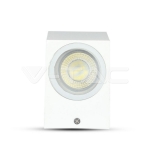 Фасадно Тяло за Стена GU10 Квадрат Бяло Тяло Една Посока IP44