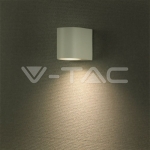 Фасадно Тяло за Стена GU10 Кръг Бяло Тяло Една Посока IP44