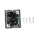 Фасадно Тяло за Стена GU10 Кръг Бяло Тяло Една Посока IP44