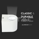 Фасадно Тяло за Стена GU10 Кръг Бяло Тяло Една Посока IP44