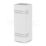 Фасаден Аплик 2ХGU10 Квадрат Бяло Тяпо IP44