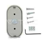 6W LED Стенна Лампа Сива IP65 Подвижна 3000K