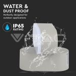 6W LED Стенна Лампа Сива IP65 Подвижна 3000K