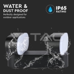 12W LED Стенна Лампа Двойна Черна Подвижна IP65 3000K