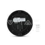 12W LED Стенна Лампа 3000K Черна Полукръг