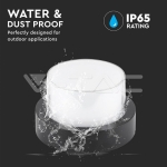 12W LED Стенна Лампа 3000K Черна Кръг