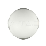 4W Стенна Лампа Бяло Тяло Кръг 3000K IP65