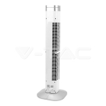 55W Вентилатор Дистанционно Дисплей 36 Inch Бял