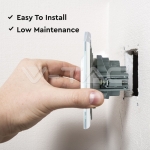 Контакт EU 16А Стъклен Панел Бял