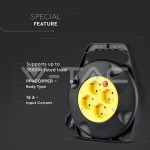 4 Гнезда Кабелна Макара Кабел 10м