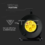 4 Гнезда Кабелна Макара Кабел 25м