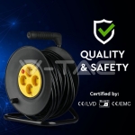 4 Гнезда Кабелна Макара Кабел 25м