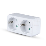 2 Щепсел Разклонител 10/16А 250V Бял