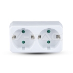 2 Щепсел Разклонител 10/16А 250V Бял