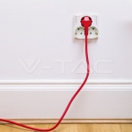 3 Щепсел Разклонител 10/16A 250V Триъгълник Бял