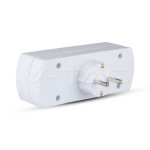 3 Щепсел Разклонител 10/16А 250V Бял