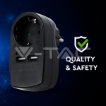 Щепсел Адаптер Шуко С 2ХUSB 5V 2.1A Черен