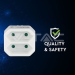 2 Щепсел Разклонител Мини 10А 250V