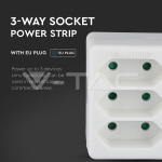 3 Щепсел Разклонител Мини 10А 250V